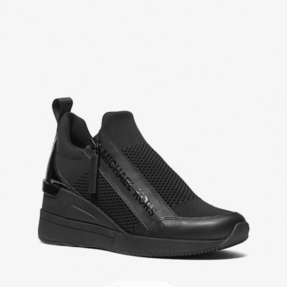 Michael Kors Willis Wedge Trainer Sneaker Shoe Sz 5M